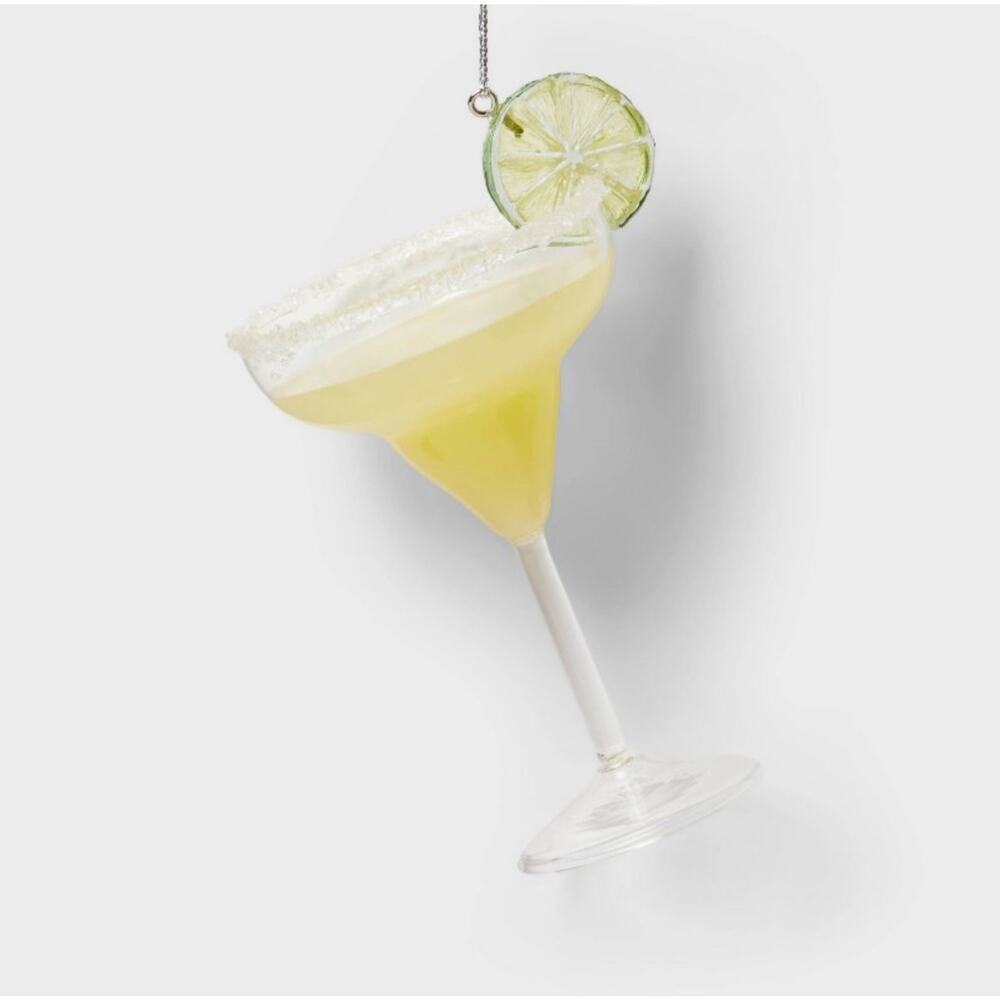 Margarita with Lime Cocktail Glass Christmas Tree Ornament Wondershop Target
